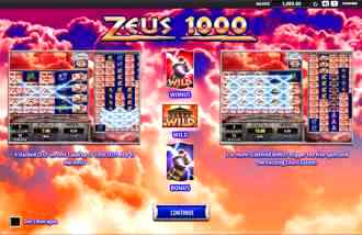 Zeus 1000 Free Slots