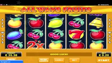 All Ways Fruits Slot