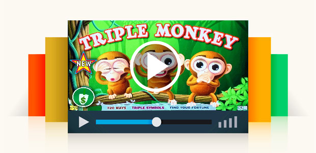 New - Triple Monkey Slot Machine, Bonus