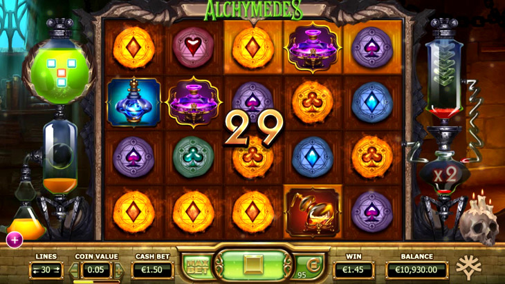 Alchymedes Slot Machine Online